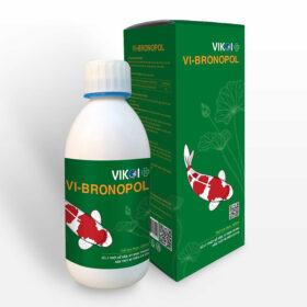 VI-BRONOPOL Xử lý triệt để nấm, ký sinh trùng, nấm thủy mi trên cá Koi.